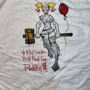 Harley Quinn/Pennywise shirt